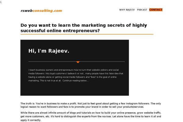 Site using Ultimate Landing Page and Coming Soon Page plugin