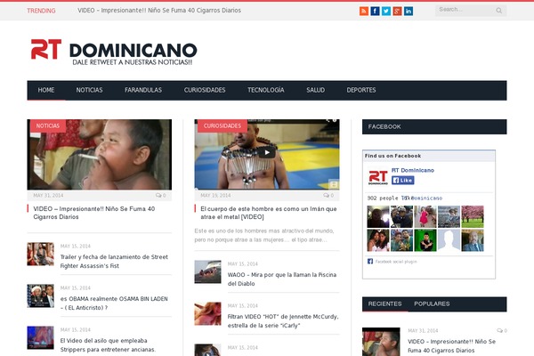 rtdominicano.com site used Frontier