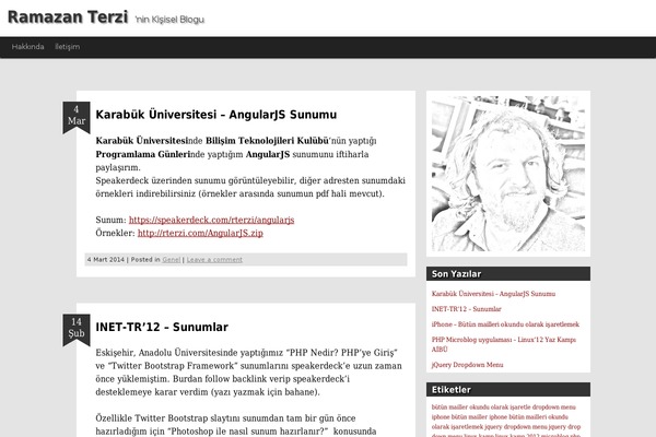 Seismic Slate theme site design template sample