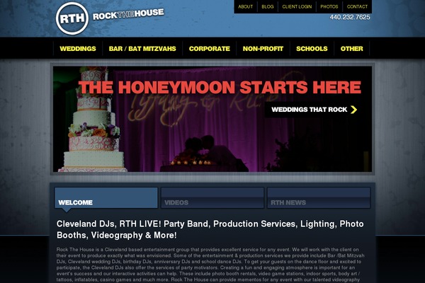 Rock theme site design template sample