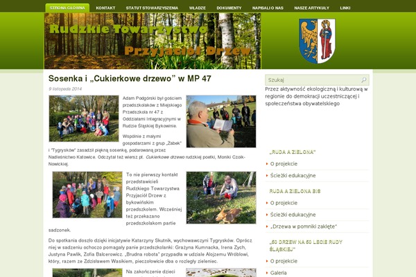 Greeny theme site design template sample