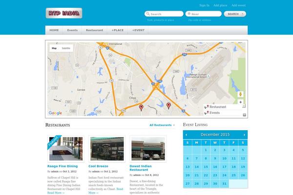 GeoPlaces theme site design template sample