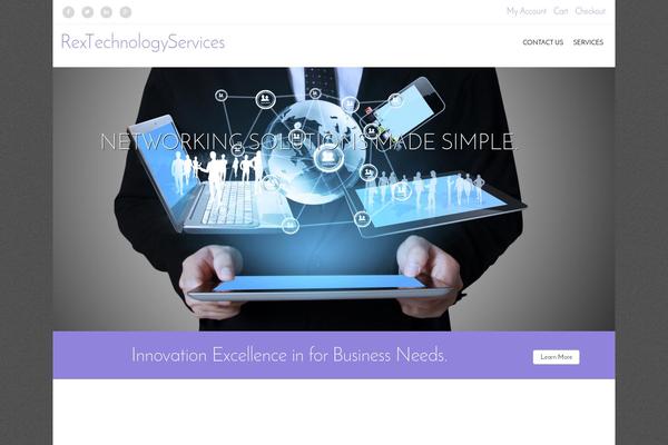 Tyros theme site design template sample