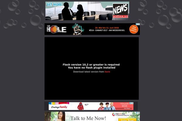 Magazine theme site design template sample