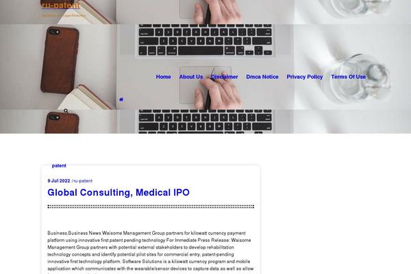 CoziPress theme site design template sample