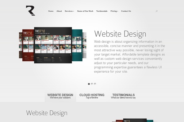 Nova theme site design template sample