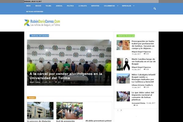Cream Blog theme site design template sample