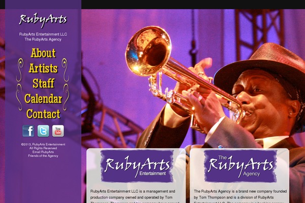 rubyartsentertainment.com site used Arts