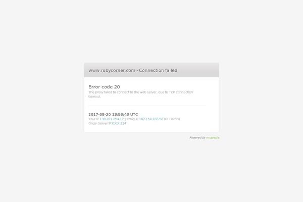 rubycorner.com site used Powen Lite