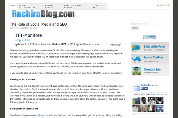 Site using Cool Author Box plugin