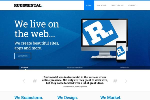 Senna theme site design template sample