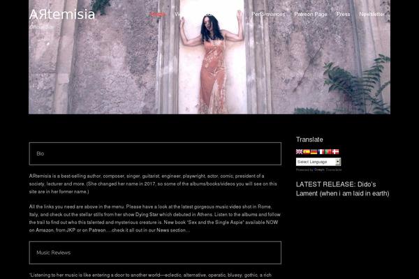Rock Star theme site design template sample