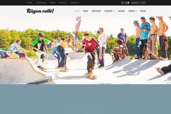 Thunder theme site design template sample