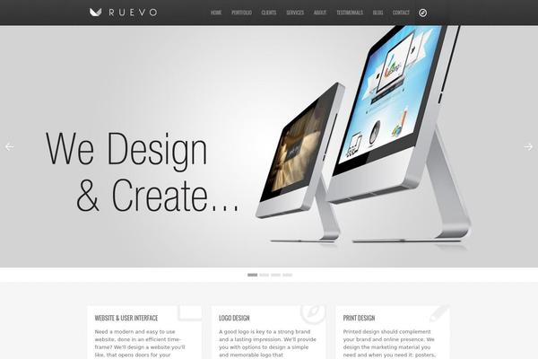 Radius theme site design template sample