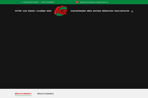 rugby-auxerre.fr site used Splash