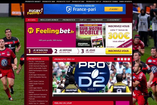 rugbyfeeling.fr site used Wp-footballfeeling-generic