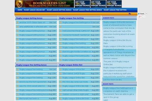 rugbyleagueonlinebet.com site used Freebets