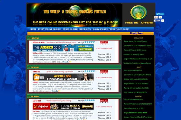 rugbyonlinebookies.com site used Freebets