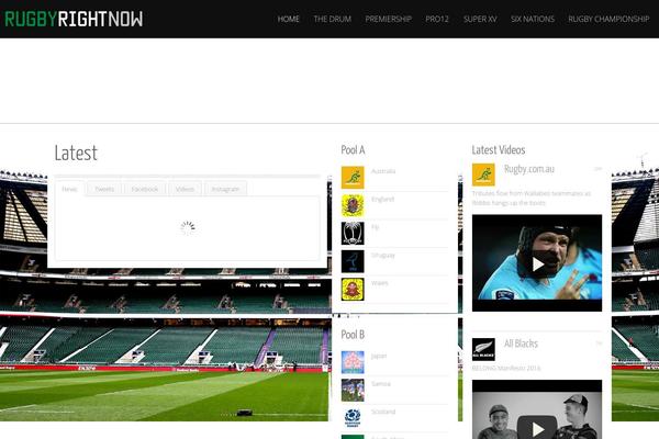 rugbyrightnow.com site used Solar Theme
