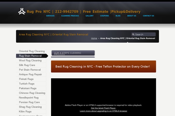 Site using Easy WordPress Parallax Slider plugin