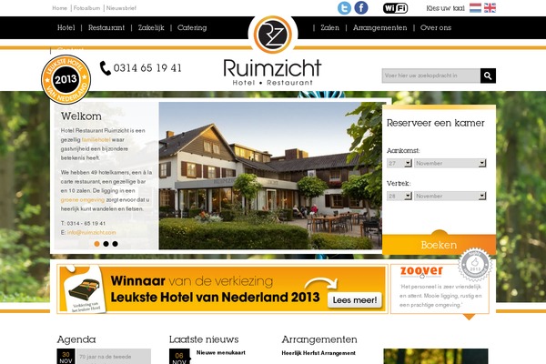 Roots theme site design template sample