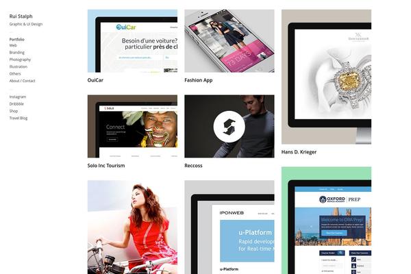 Touchfolio theme site design template sample