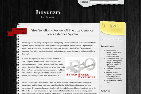 Anarcho Notepad theme site design template sample