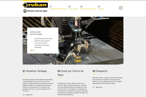 Industrial theme site design template sample