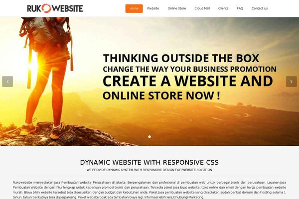 Flat Theme theme site design template sample