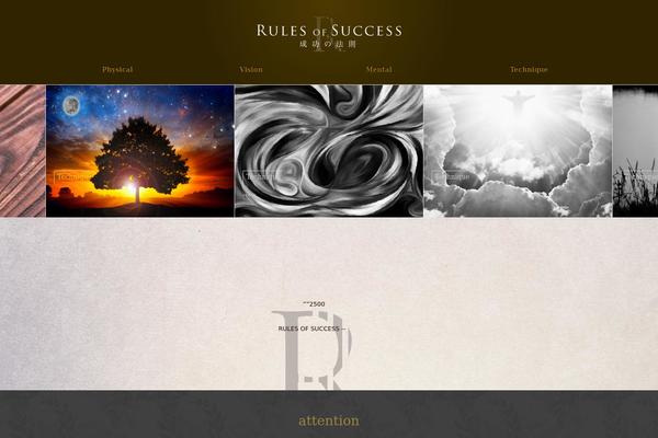 Success theme site design template sample