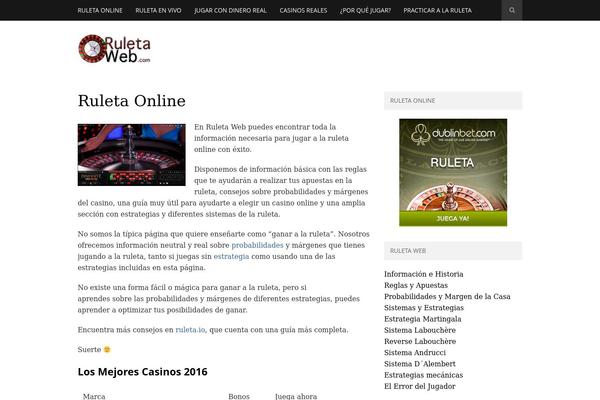 ruletaweb.com site used Unoblog
