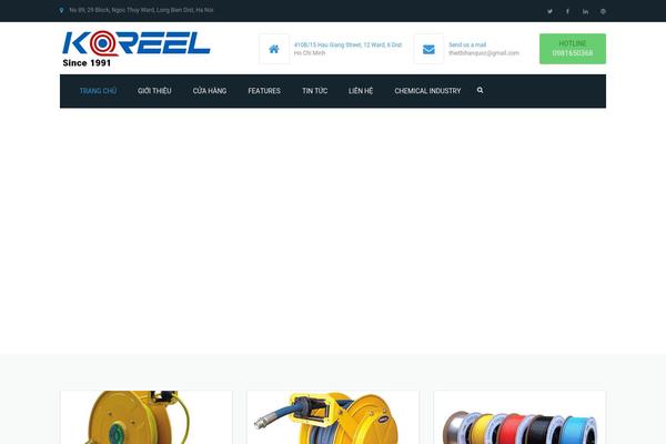 Industrial theme site design template sample