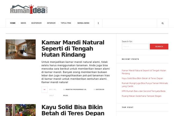 JustWrite theme site design template sample