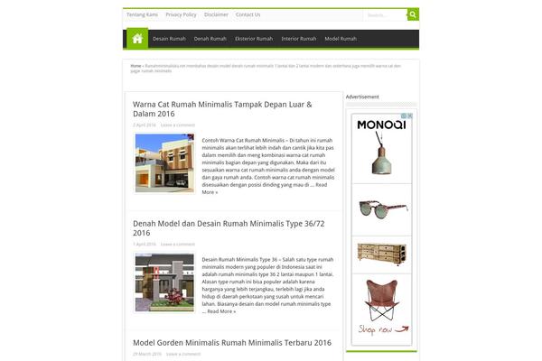 Sahifa theme site design template sample
