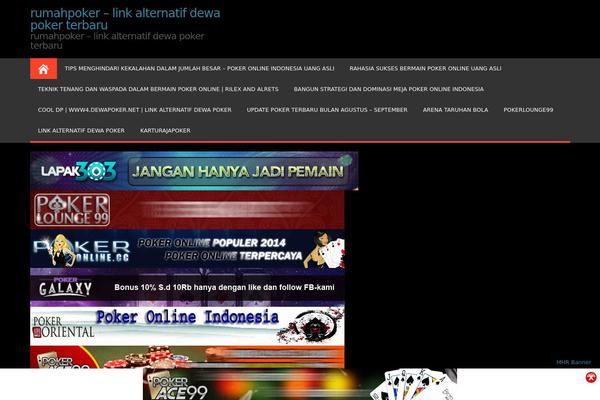 Magazine Style theme site design template sample