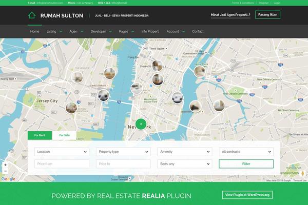 Realocation theme site design template sample