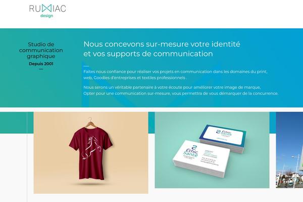rumiac.com site used Notio-wp