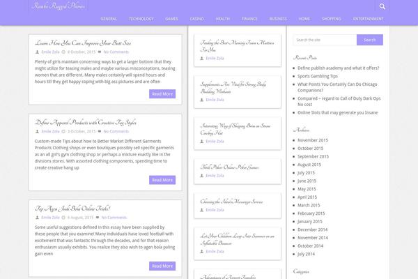 Pinstagram theme site design template sample