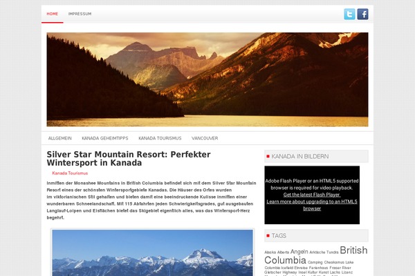 Instinct theme site design template sample