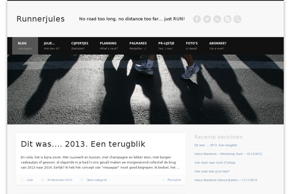 runnerjules.com site used Pinboard