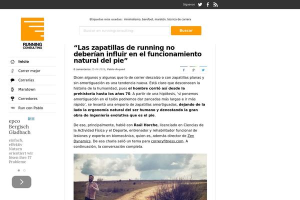 runningconsulting.com site used Running