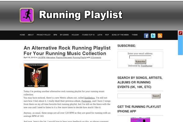 runningplaylist.net site used Standardtheme_28