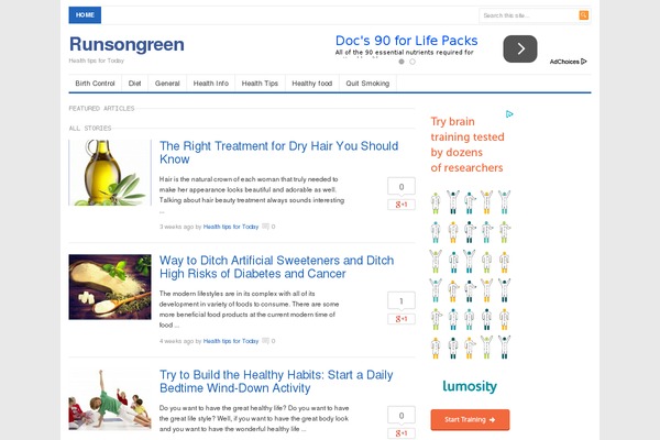 Freshlife theme site design template sample