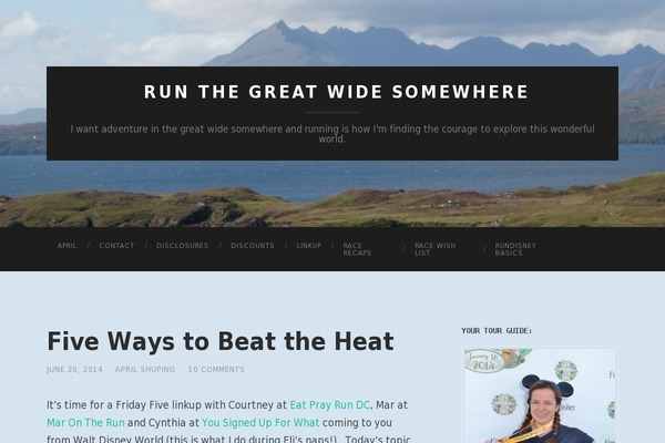runthegreatwidesomewhere.com site used Aspen