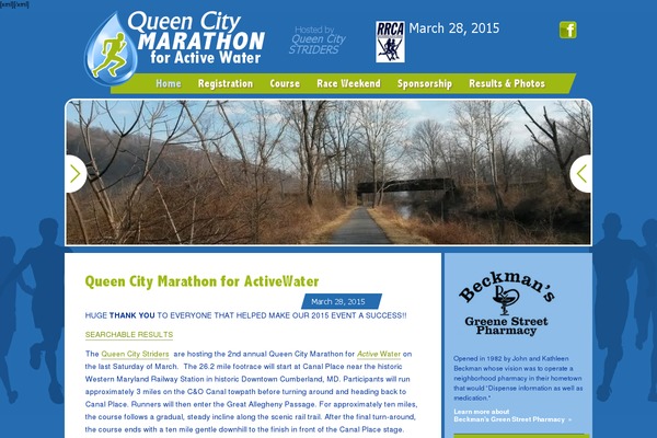 runthequeencity.com site used Ssx-theme