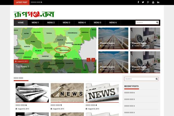 ProfitMag theme site design template sample