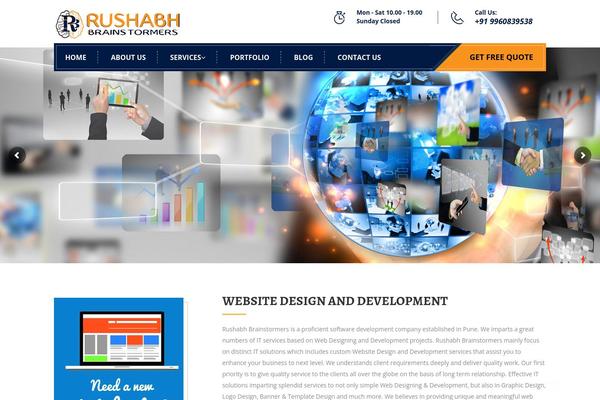 rushabhbrainstormers.com site used Logiscargo