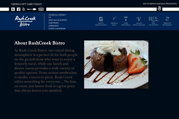 rushcreekbistro.com site used Redwater