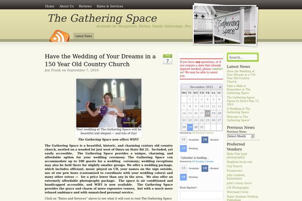 Site using Booking Calendar plugin