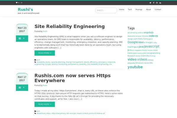 Ascent theme site design template sample